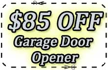 85$ off new garage door opener